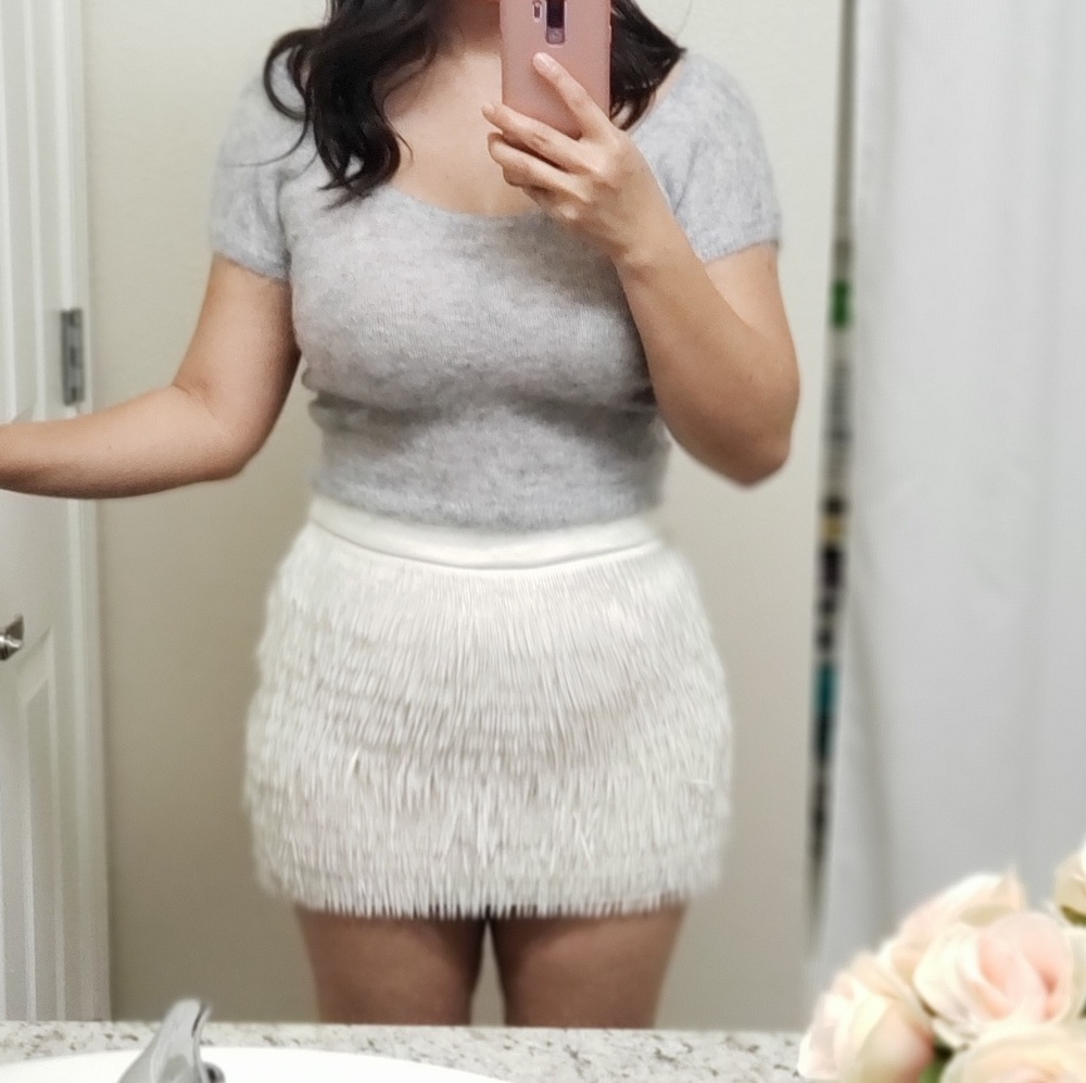 Express Fringe mini skirt -size 2 **Price firm**